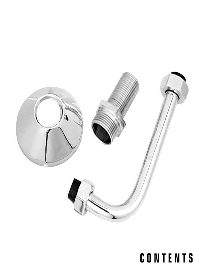 PICK - UP 𝗣𝗜𝗖𝗞 𝗨𝗣 L Band For Wall Mixer With 1/2" X 3/4" Hex Nipple | Suitable For All Type of 2 In 1 And 3 In 1 Wall Mixers | Stainless Steel, Chrome. - Image 3